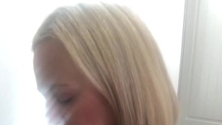 Annabel's washing up naked