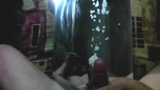 Huge cumshot on mirror
