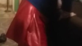 Masterbating superhero 