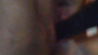 cute bbw wife plays with her black dildo while fantasizing about takin bbc