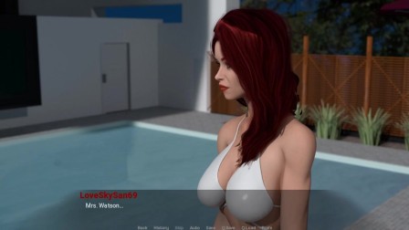 Away From Home Part 19 Redhead Hottie In The Pool By LoveSkySan69