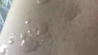 Twink shoots metal sounding rod out of dick Huge cum shot