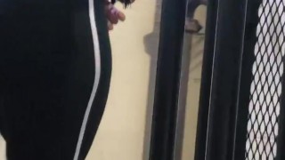 Candid Big Booty Wife in See Through Leggings