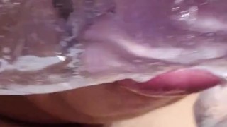 SUPER WET NASTY DEEPTHROAT BLOWJOB! WISH IT WAS A REAL DICK!