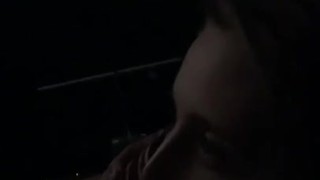 Hot young couple hook-up in a public movie theater pt.1