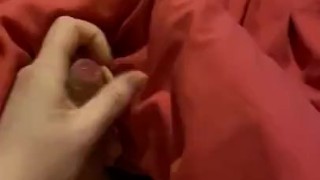 Got busy wanking my hard cock and moaning and big cumshot 