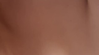Horny American Virgin Student with Massive Natural Tits Has First Shower Orgasm - POV Closeup