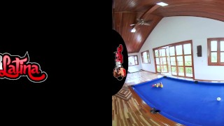 VRLatina - Super Hot Teen Fucks On Pool Table -VR Experience