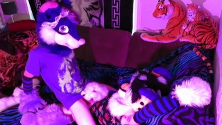 Wuffles Riding His Cheetah (Fursuit Yiff)