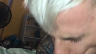 Sexy Blonde Twink Sucks & Deepthroats A Big Cock POV -OnlyFans/NickAtNightt
