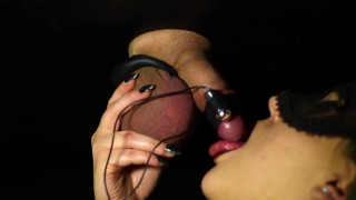 The Milking Table DUAL VIBRATION, HUGE CUMSHOT IN HER MOUTH BIG BALLS!!!