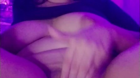 Squirting My Pussy And Sucking My Huge Boobs, Holding Moan In Quarantine!!!