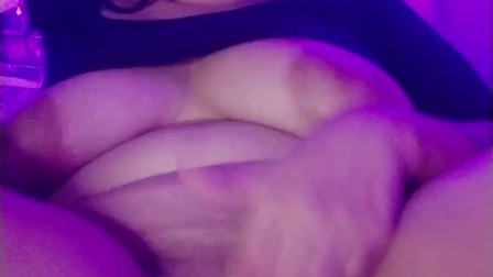 Squirting My Pussy And Sucking My Huge Boobs, Holding Moan In Quarantine!!!