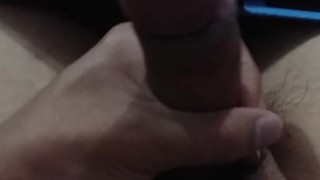 Playing with my dick, Tremenda corrida