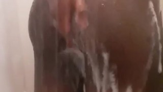 Steamy hot shower 