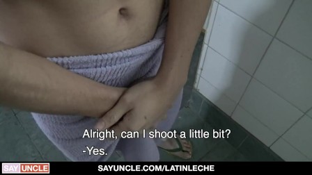 Hung Latino Fucked In Gym Shower