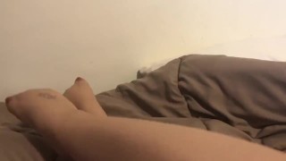 Hot MILF fucks hairy meaty pussy till squirting