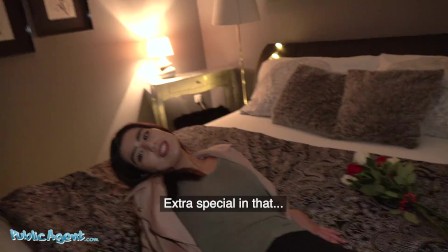 Public Agent Aaeysha gets fucked on Valentines Day in a hotel room
