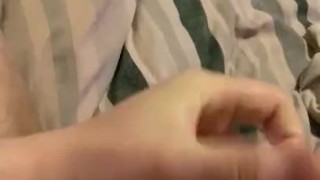 Heavy breathing and moaning wanking off my hard dick