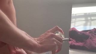 Deep sounding and stretching peehole urethral teen
