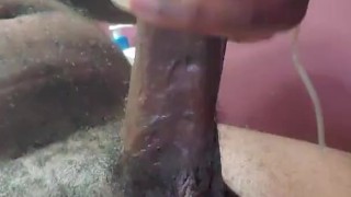 Jacking off and cumming at work