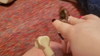 A little clit pump and toy FAT PuSSY fun BBW