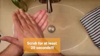 Amateur POV Handwashing Demo HD 60FPS