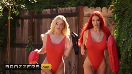 Brazzers - Sexy lifeguards Nicolette Shea & Savannah Bond save a cock