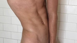 18 year old highschool jock having fun flashing his dick at the beach.