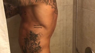 Jason Collins showering