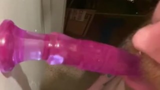 Dildo suck masterbate 