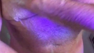 Uncut cock getting lathered up in the shower while jerking off until I Cum