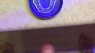 Decided to cum a 2nd time this morning so I choose my wife’s Nightguard