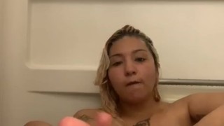 Sucking on my wet feet