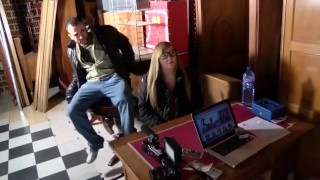 College girl wants a babysitting job but ends up sucking dicks