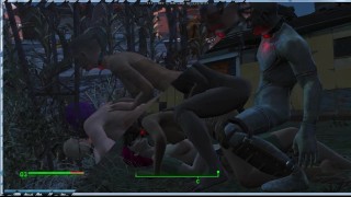 Fallout 4 Sex Mod | СЕКС В ЧЕТВЕРОМ | Порно игра | игры для взрослых