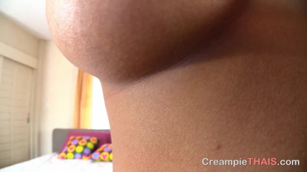 Busty Thai whore begs me to fill her pussy up with cum