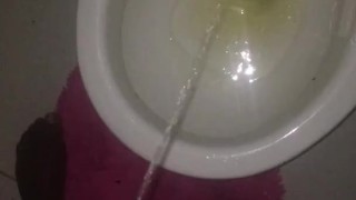 taking a piss