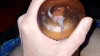 Creampie in pocket pussy