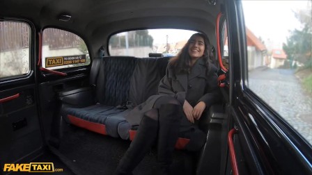 Fake Taxi asian gets her tights ripped & pussy fucked by Italian cabbie