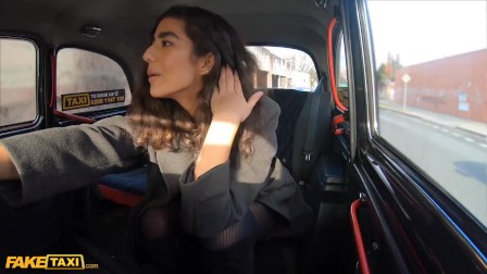 Fake Taxi asian gets her tights ripped & pussy fucked by Italian cabbie