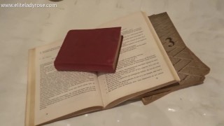 peeing over my books