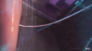 Wet nylon soles in the shower