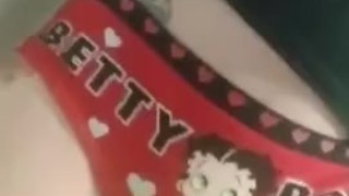 Pissing my red panties