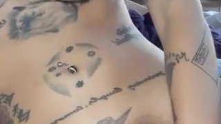 Moaning with dildo / Check more in my OnlyFans inktermundia