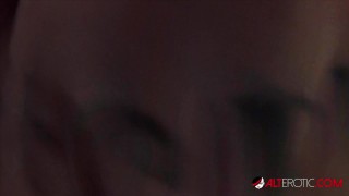 Tattooed slut Adel Asanti masturbates then sucks a dick