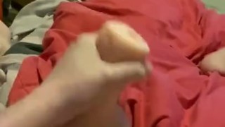 Masturbating With my silicone pussy feels amazing around my cock