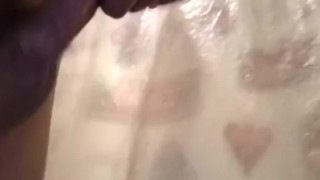 Playing with myself before I clean my body