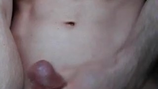 Skinny guy jerk off and fast cum