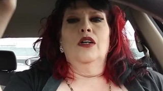 Public car orgasm